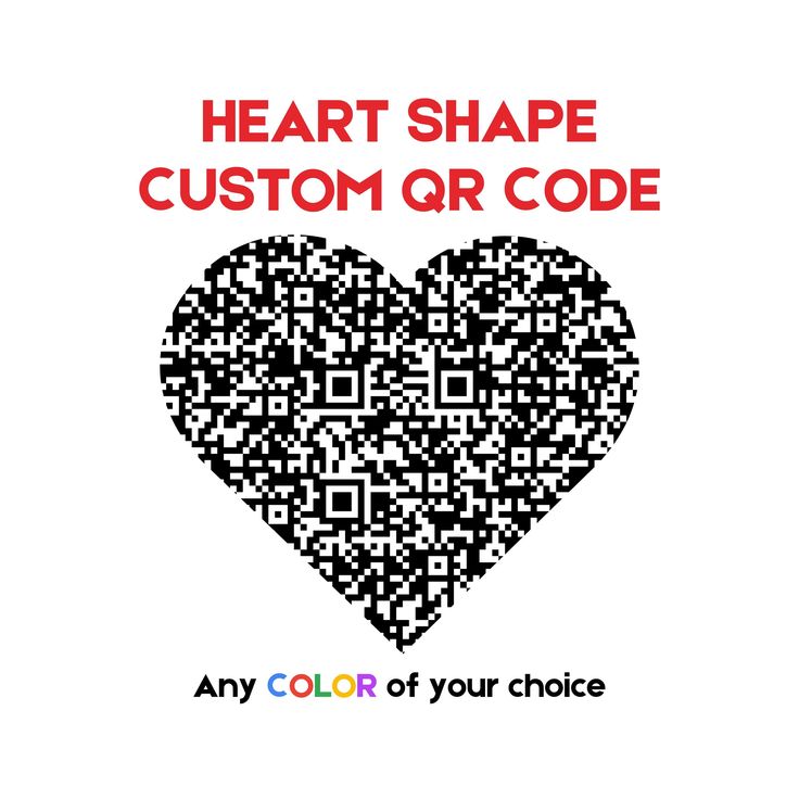 Heart Shaped QR (Digital Download)